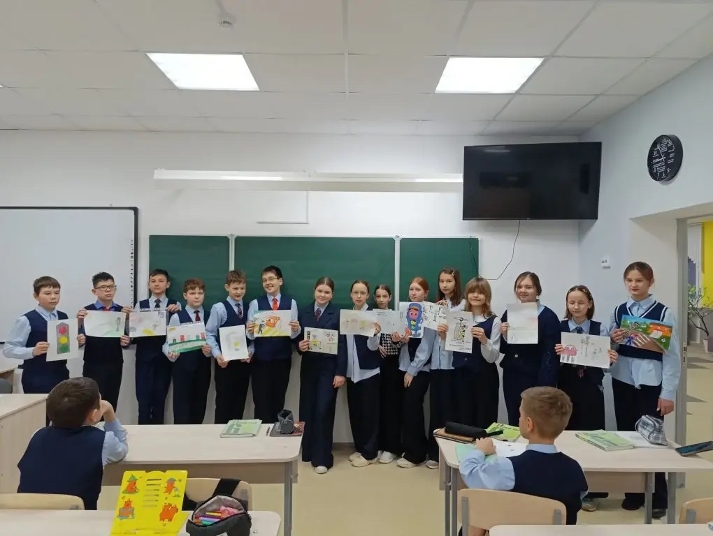 В лицее прошел конкурс рисунком на тему ПДД