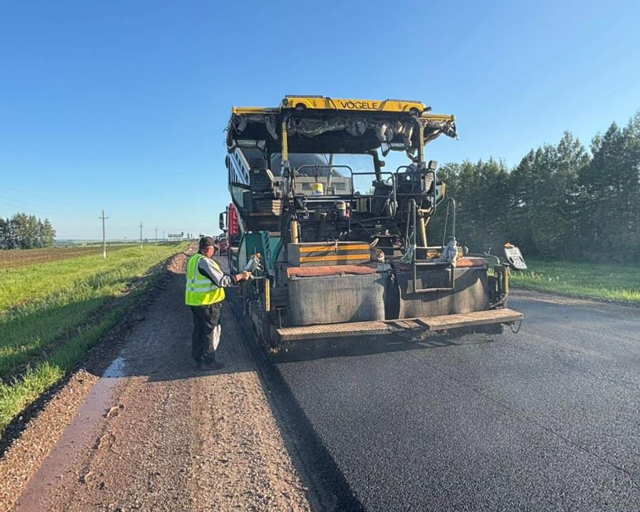 В Башкирии обновили асфальт на дороге Уфа–Бирск–Янаул