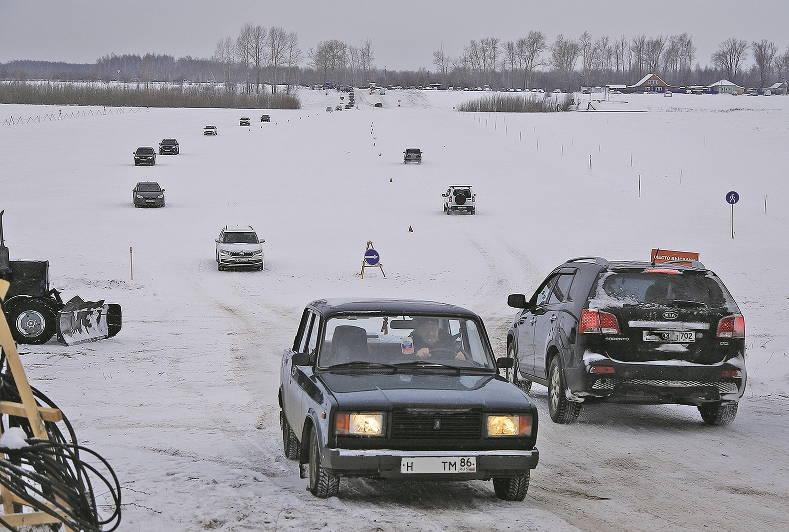 В Бирске официально открыли ледовую переправу через реку Белую