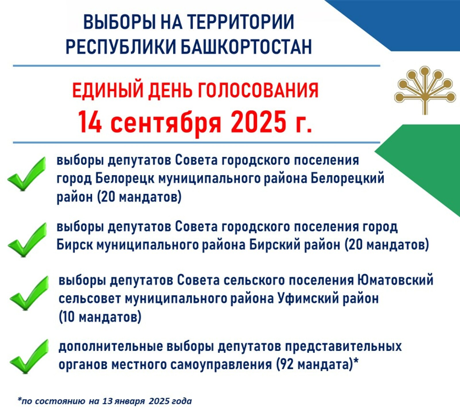 В  Бирске в единый день голосования 14 сентября предстоят выборы  горсовета