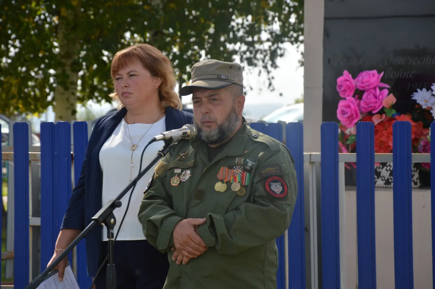 Александр Михайлов  Один из инициаторов создания стелы, участник СВО Джамшет Давлатов
