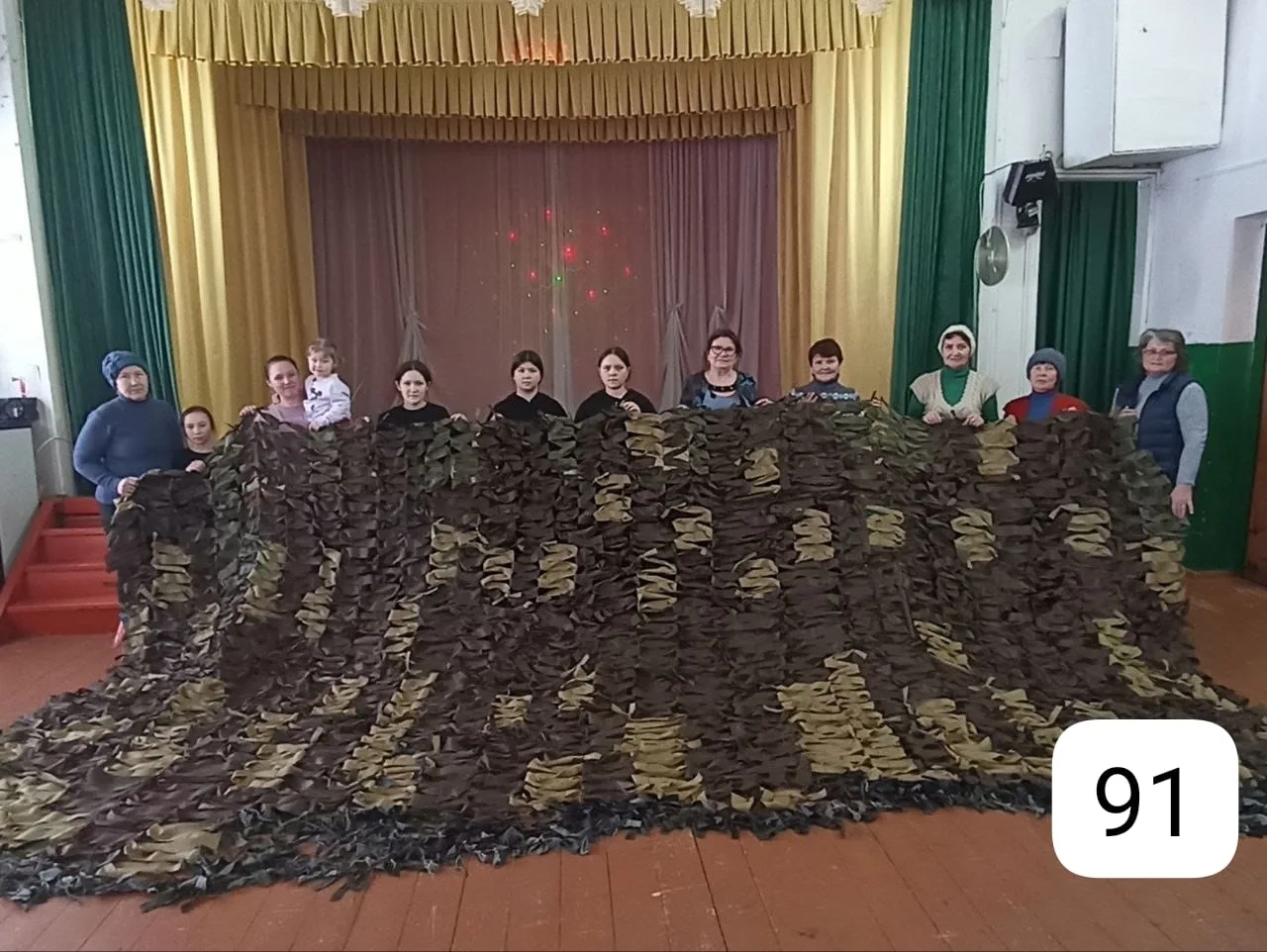 Бахтыбаевские пенсионеры активно участвовали в акции «Тепло для героя"