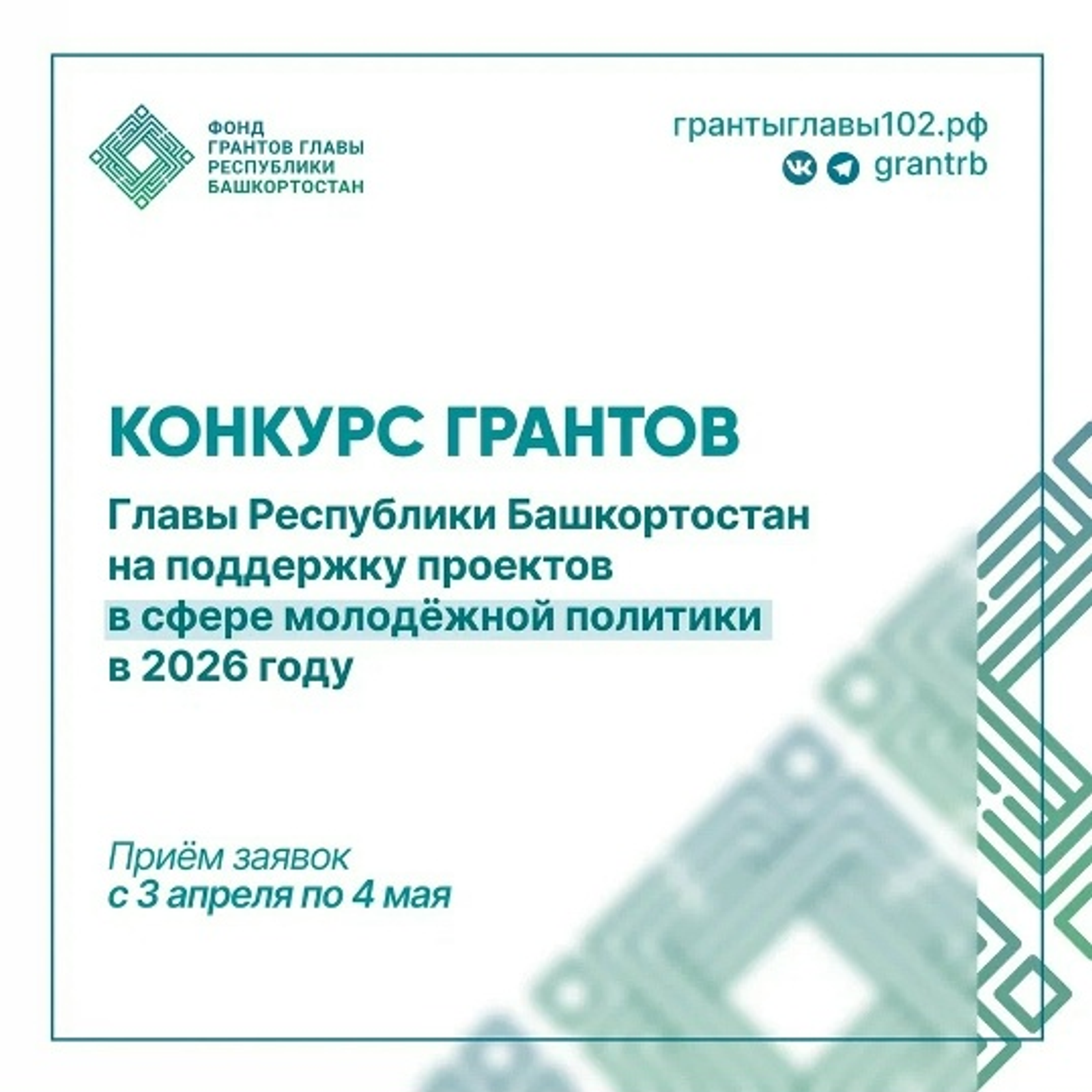 В Башкирии стартовал конкурс проектов в сфере молодежной политики